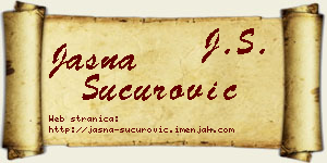 Jasna Šućurović vizit kartica